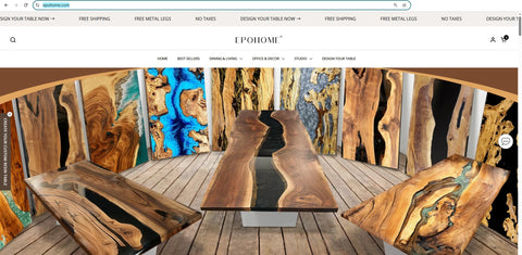 Consumer Alert: How to Spot Fake Resin Table Websites and Ensure You Are Buying from the Official EPOHOME
