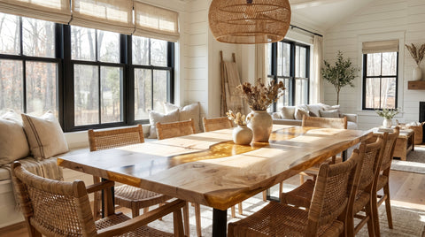 Minimalism and Modern Farmhouse: How to Precisely Choose Resin Colors and Wood Grains Based on Your Home Style