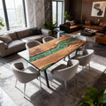 Custom-Black-Walnut-Epoxy-Resin-River-Table-Emerald-Green-VQJ-637-04