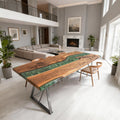 Custom-Black-Walnut-Epoxy-Resin-River-Table-Emerald-Green-VQJ-637-05