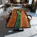 Custom-Black-Walnut-Epoxy-Resin-River-Table-Emerald-Green-VQJ-637-10