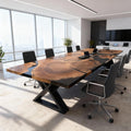 Custom-Black-Walnut-Epoxy-Resin-River-Table-Onyx-Black-KXZ-847-06