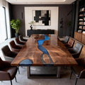 Custom-Black-Walnut-Epoxy-Resin-River-Table-Sapphire-Blue-Resin-QMN736-01