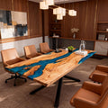 Custom-Olive-Wood-Epoxy-Resin-River-Table-Aegean-Blue-VJP-684-02