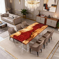 Custom-Olive-Wood-Epoxy-Resin-River-Table-Garnet-Resin-VQH-673-04