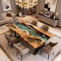 Custom-Olive-Wood-Epoxy-Resin-River-Table-Sea-Glass-Teal-LQH-782-04