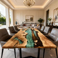 Custom-Olive-Wood-Epoxy-Resin-River-Table-Sea-Glass-Teal-LQH-782-05