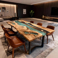 Custom-Olive-Wood-Epoxy-Resin-River-Table-Sea-Glass-Teal-LQH-782-06