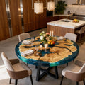Custom-Olive-Wood-Epoxy-Resin-River-Table-Turquoise-To-Cerulean-Resin-NXJ-482-11