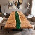 Custom-Poplar-Wood-Epoxy-Resin-River-Table-Emerald-Green-ZKP-782-05