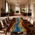 Custom-Walnut-Epoxy-Resin-River-Table-Aegean-Blue-KRD-582-07