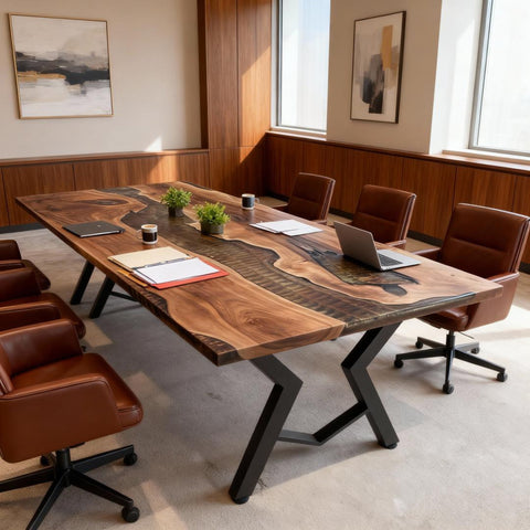 Custom-Walnut-Epoxy-Resin-River-Table-Black-Pearl-LQF-729-02