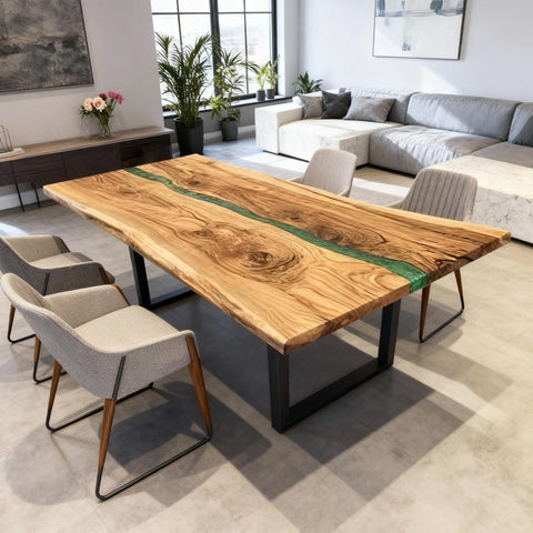 Custom-Walnut-Epoxy-Resin-River-Table-Emerald-Green-JXT-642-09