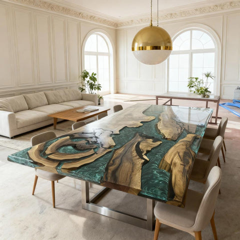 Custom-Walnut-Epoxy-Resin-River-Table-Emerald-Teal-Resin-KRM-582-07