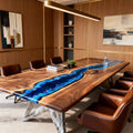 Custom-Walnut-Epoxy-Resin-River-Table-Sapphire-Cobalt-Resin-ZKP-482-05