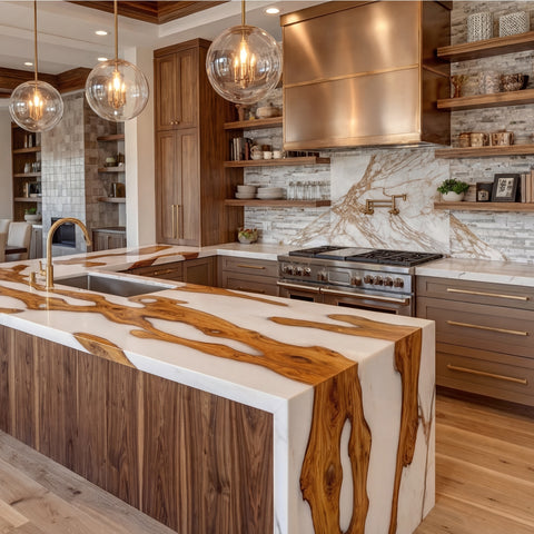 Olive Crest Resin Countertop #458