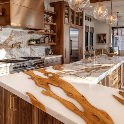 Olive Crest Resin Countertop #458