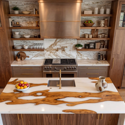 Olive Crest Resin Countertop #458