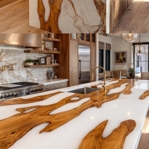 Olive Crest Resin Countertop #458