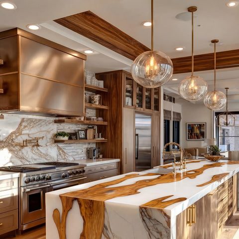 Olive Crest Resin Countertop #458