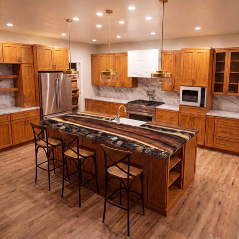 Custom Black Walnut Epoxy Rectangular Table &nbsp; Reservation Payment $500 for Sherry Coffman
